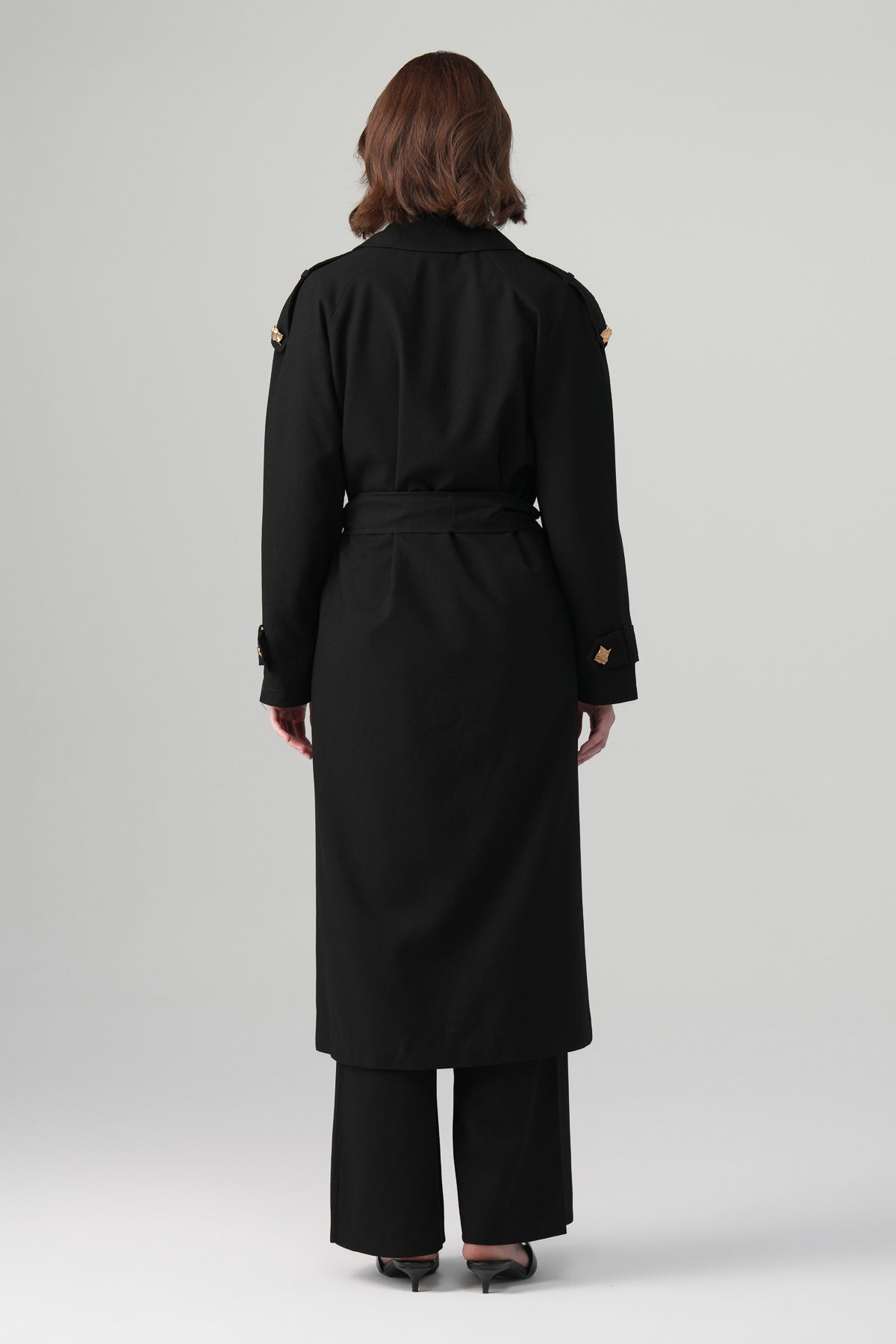 Lorin Uzun Ceket Takım Siyah