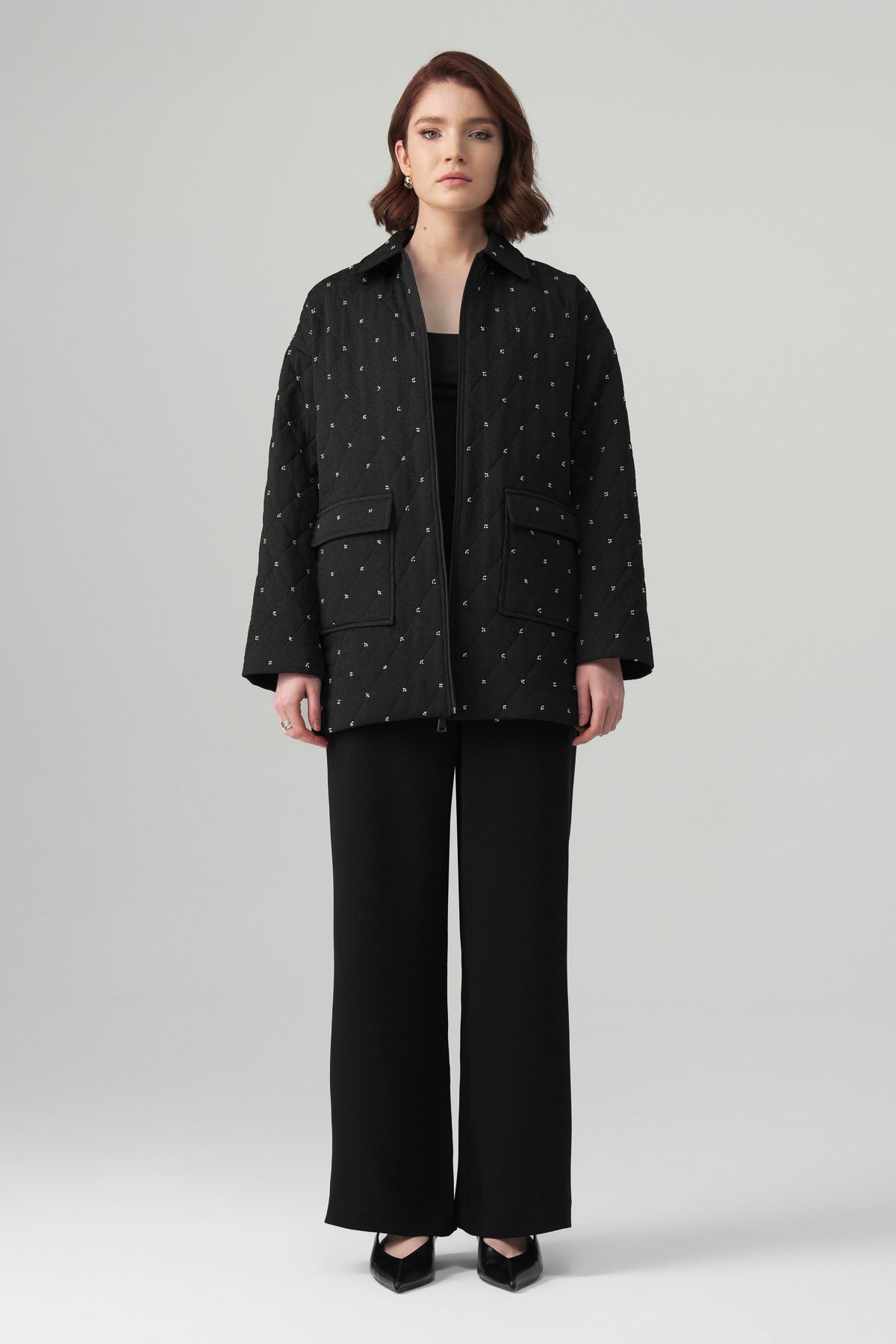 Mira Kapitoneli Ceket Takım Siyah