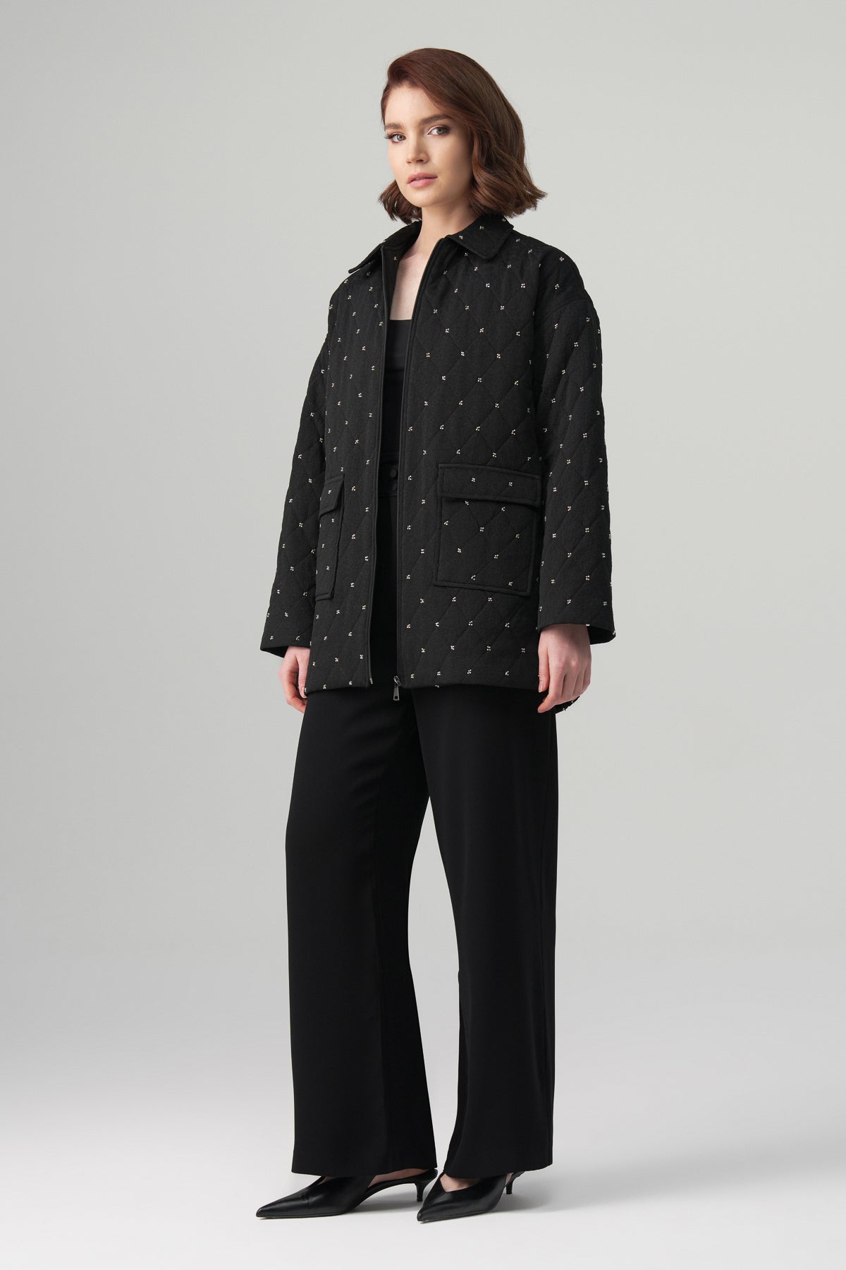 Mira Kapitoneli Ceket Takım Siyah