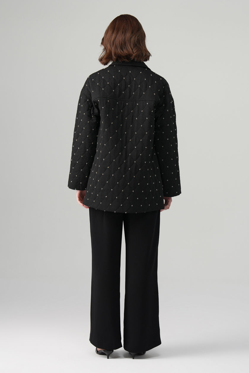 Mira Kapitoneli Ceket Takım Siyah