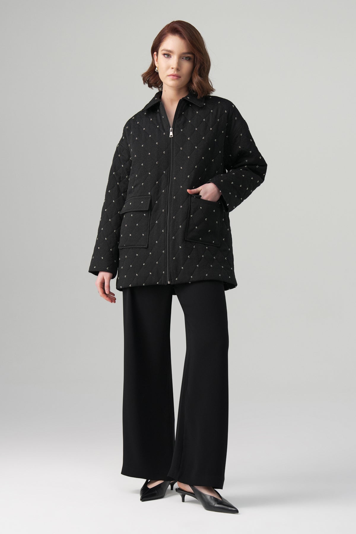 Mira Kapitoneli Ceket Takım Siyah