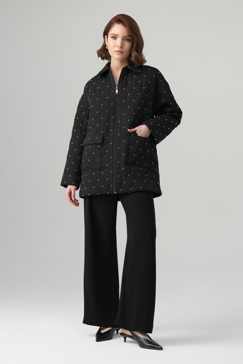 Mira Kapitoneli Ceket Takım Siyah