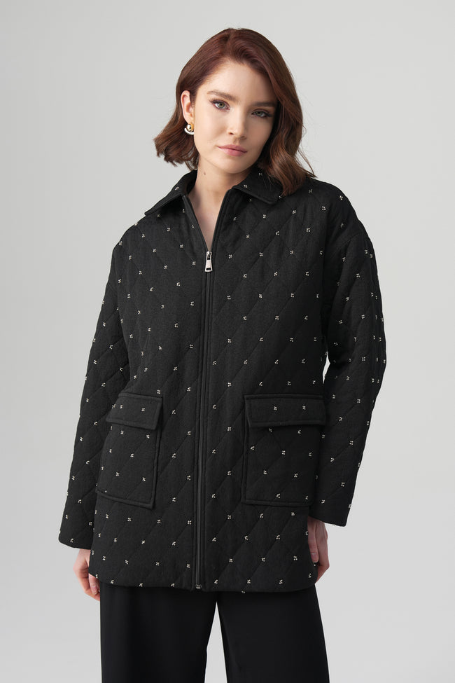 Mira Kapitoneli Ceket Takım Siyah