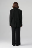Vera Oversize Işıltılı Ceket Siyah