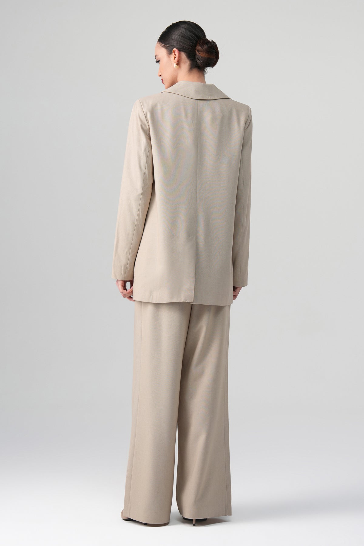 Elara Blazer Takım Bej
