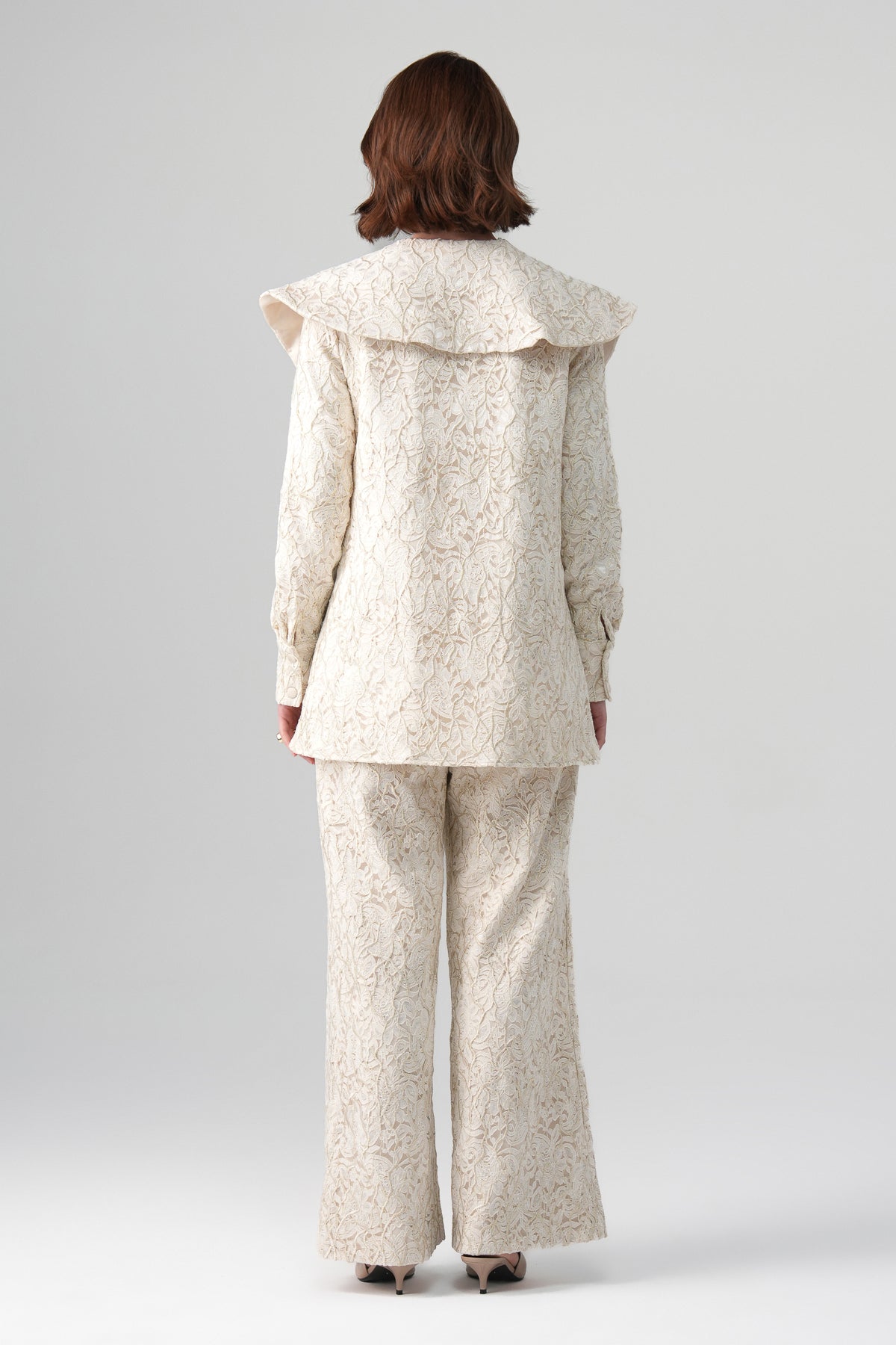 Zera Dantel Takım Ekru