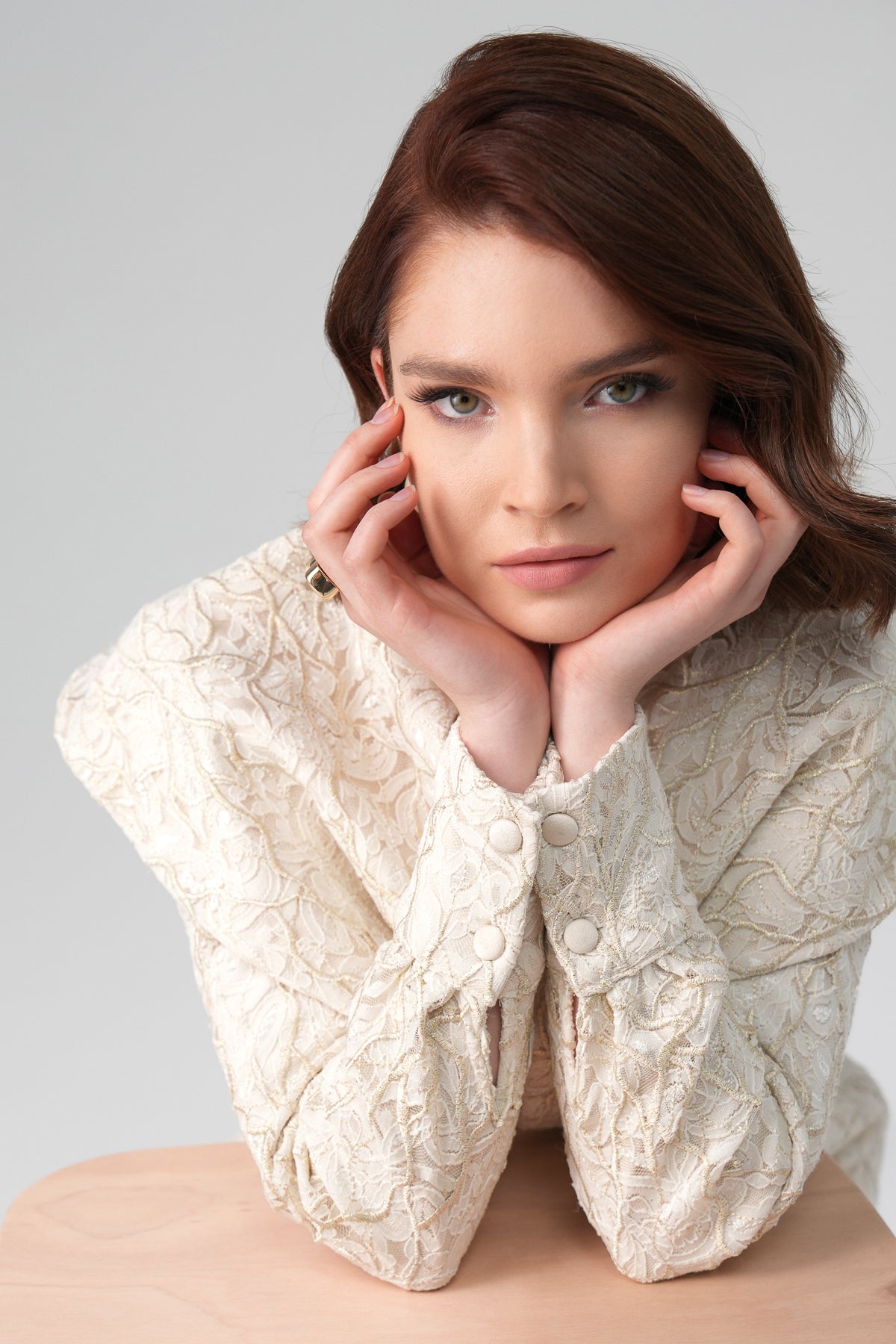 Zera Dantel Takım Ekru