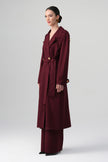 Lorin Uzun Ceket Takım Bordo
