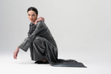 Sorelle Saten Abaya Gri