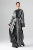 Sorelle Saten Abaya Gri