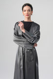 Sorelle Saten Abaya Gri