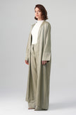 Sorelle Saten Abaya Yeşil