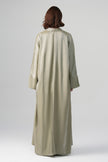 Sorelle Saten Abaya Yeşil