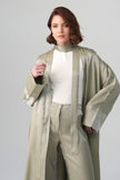 Sorelle Saten Abaya Yeşil