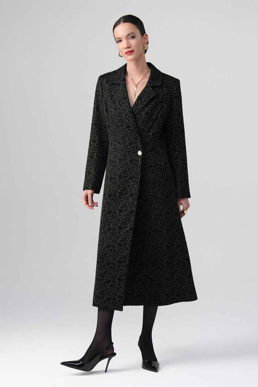 Daphne Tek Düğme Dantelli Ceket