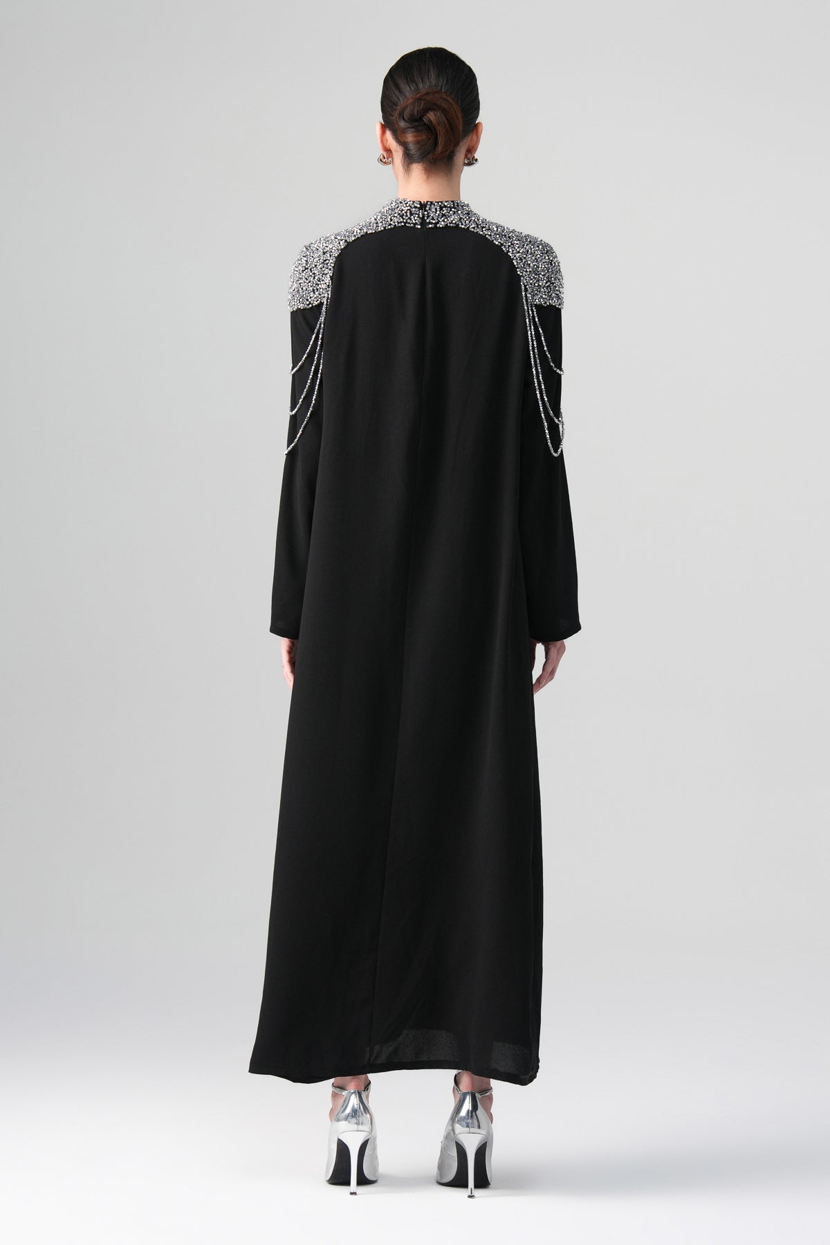 Mirella Omuz Detaylı Elbise Siyah