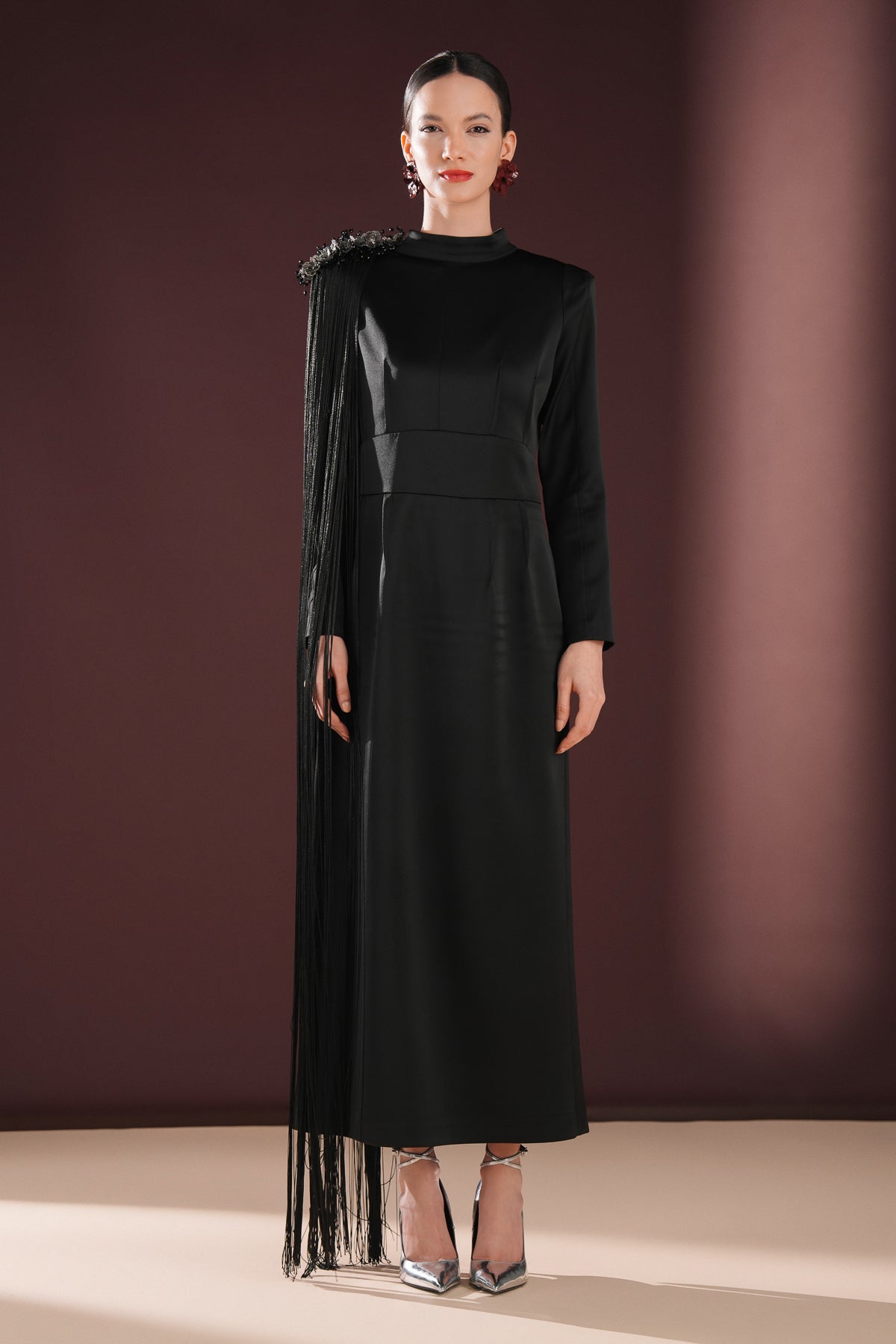 Thalina Minimal Elbise Siyah