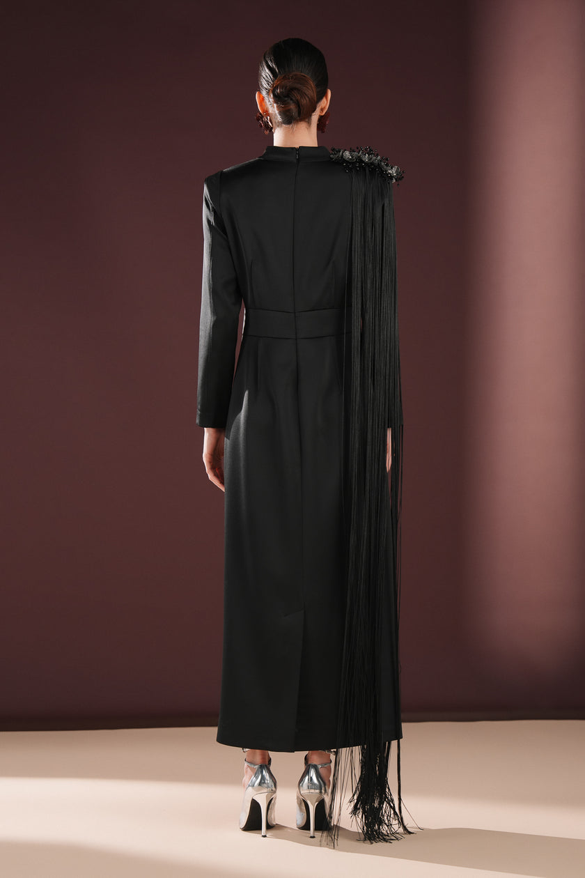 Thalina Minimal Elbise Siyah