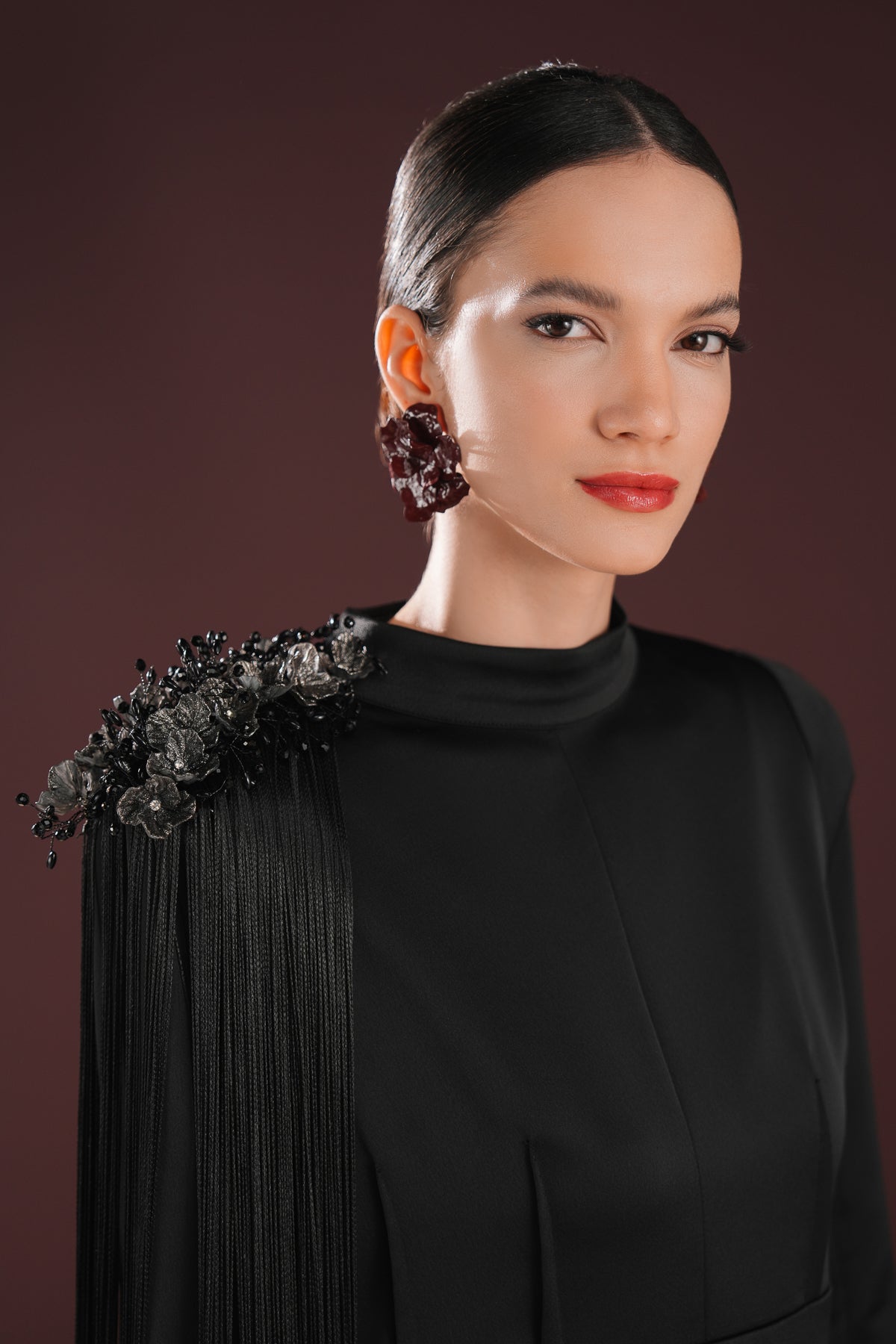 Thalina Minimal Elbise Siyah