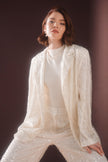 Seraphine Taşlı Takım Krem