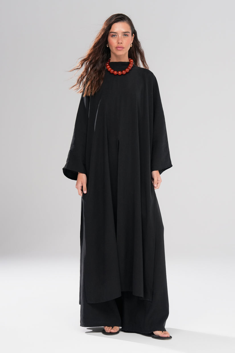 Sable Coast Pantolon Abaya Takım Siyah