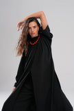 Sable Coast Pantolon Abaya Takım Siyah