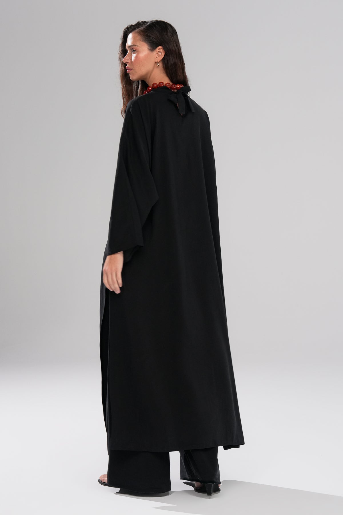 Sable Coast Pantolon Abaya Takım Siyah