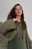 Serenity Pelerin Abaya Takım Haki