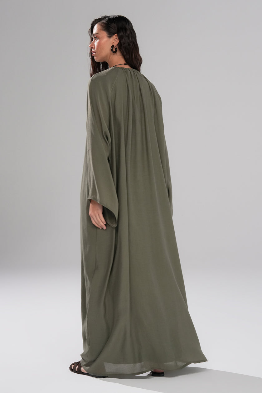 Serenity Pelerin Abaya Takım Haki