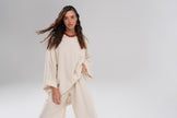 Wind Atelier Parıltılı Takım Ekru
