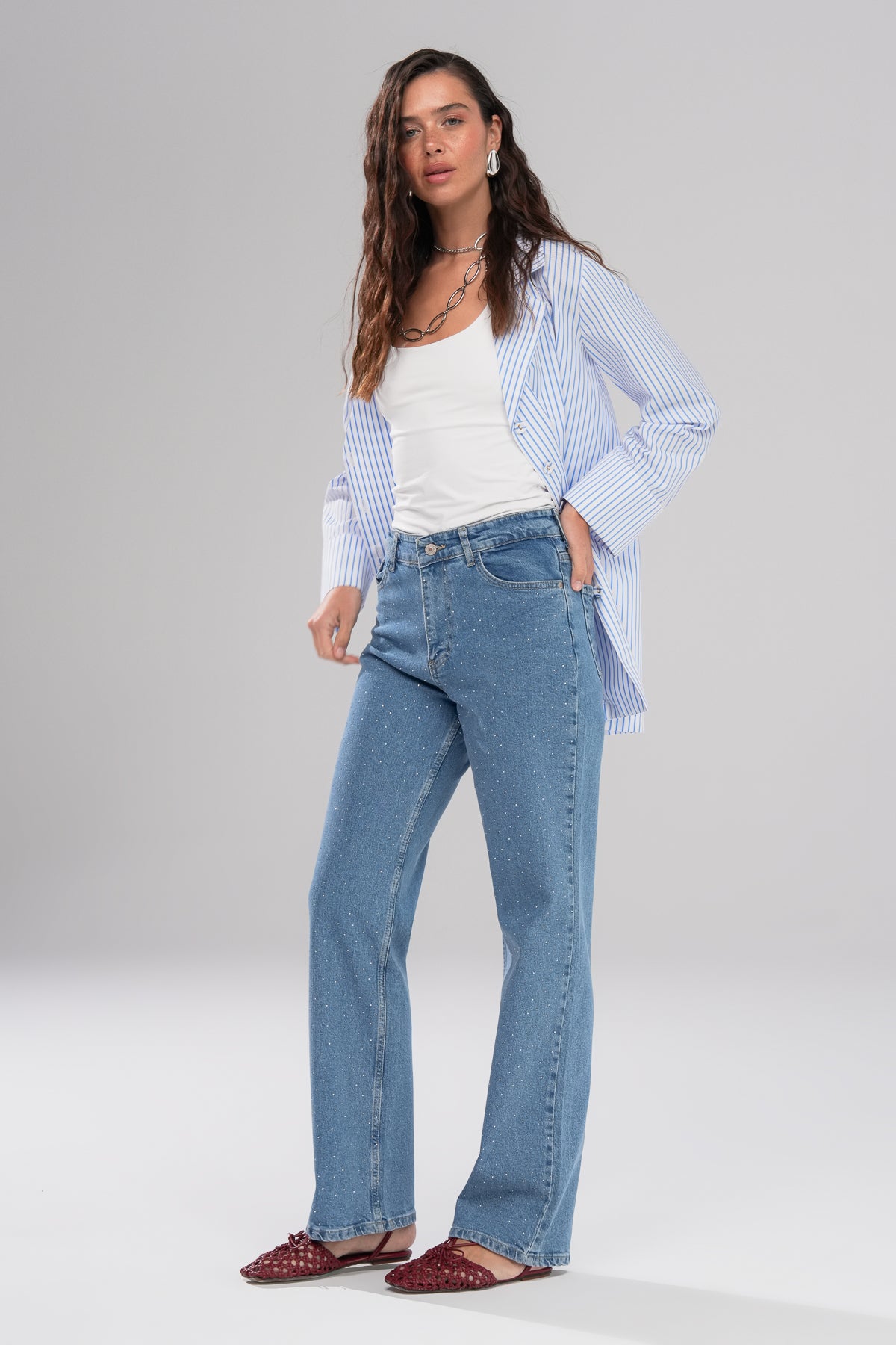 Soul Denim Taşlı Pantolon