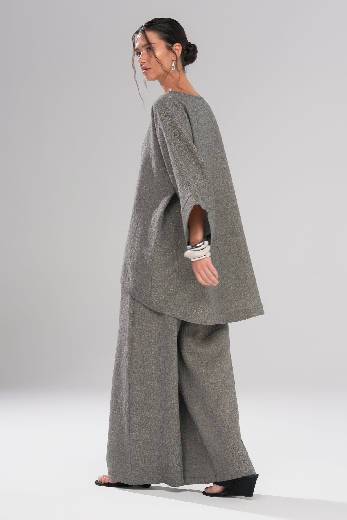 Wind Atelier Parıltılı Takım Gri